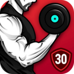 dumbbell workout at home android application logo